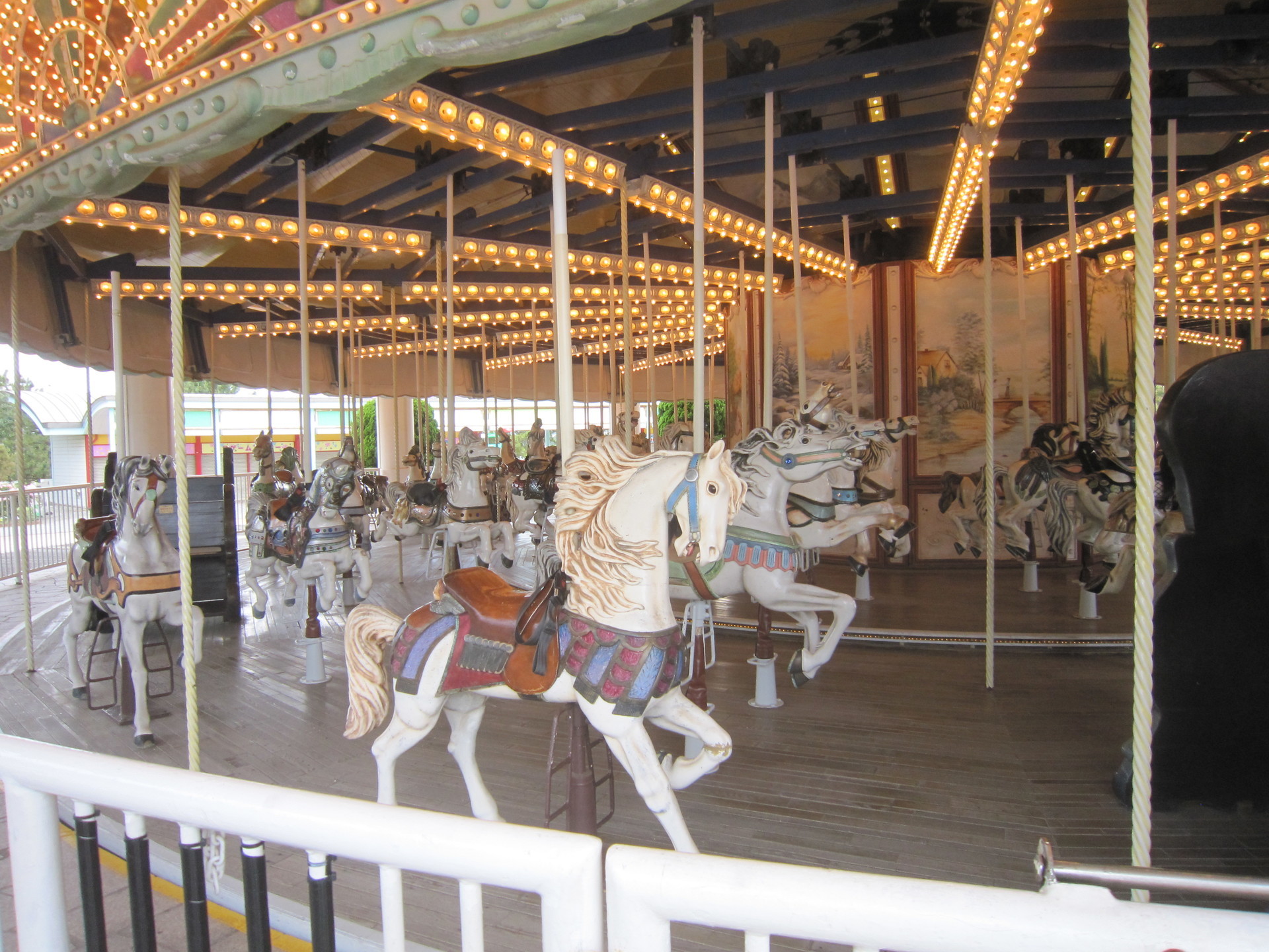 メリーゴーランドで使われていた木馬